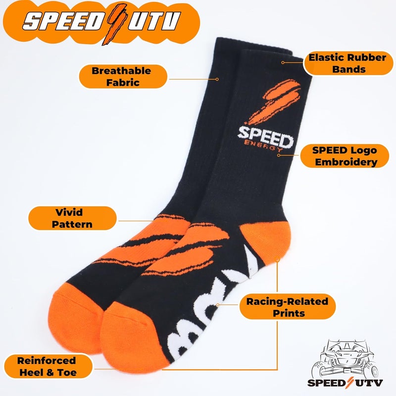 SpeedEnergy Race Car Sports Socks, Men's Automotive Stocking Stuffer Sports,F1,Motosports,Skateboard Gift for Car Lovers - Image 3